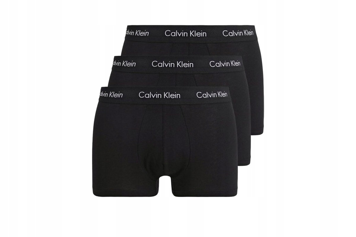 Calvin Klein Pánské boxerky černé 3 kusy U2664G XL