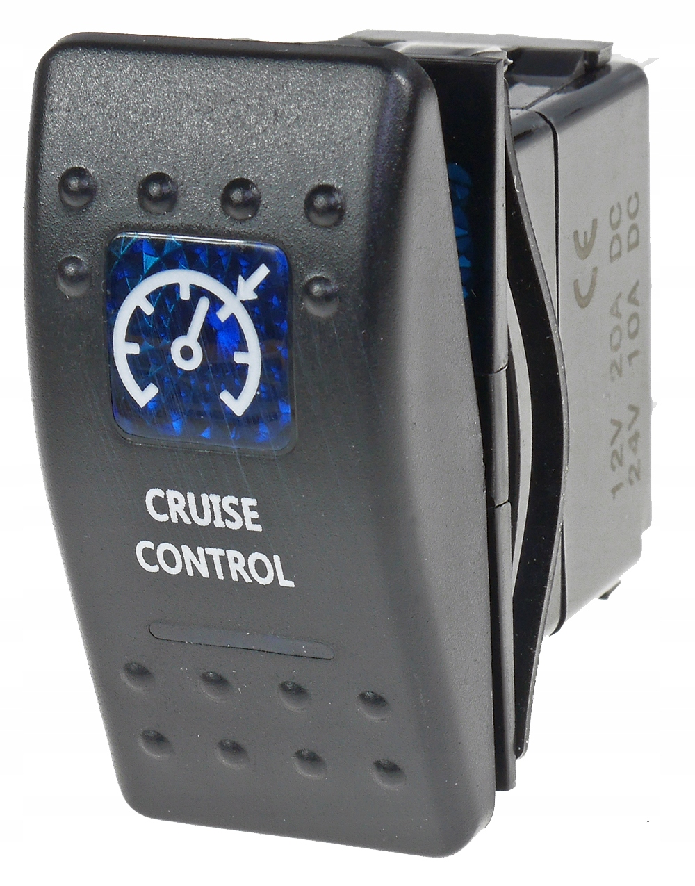 CARLING PRZELACZNIK IP68 WLACZNIK LED 12-24V 20A NIEBIESKI CRUISE CONTROL