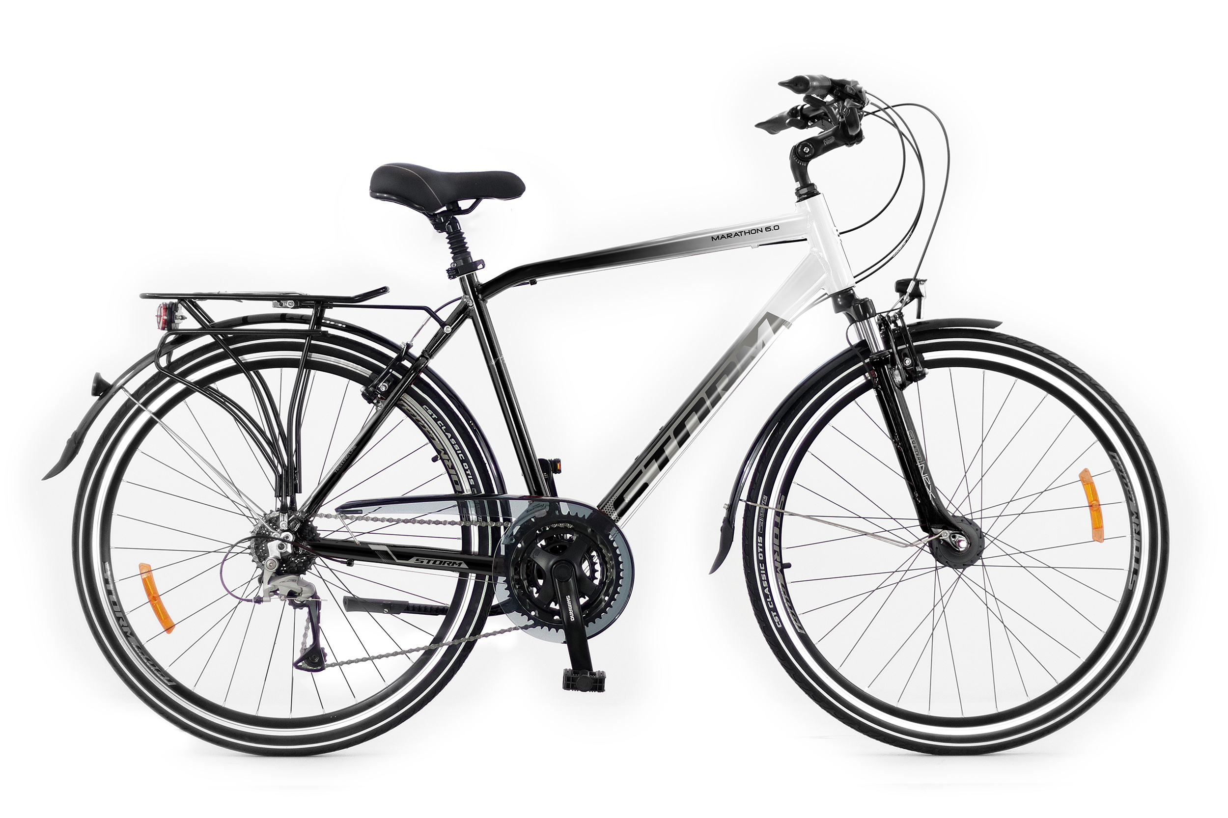 Rower Storm Marathon 6.0 Man biały/czarny 21