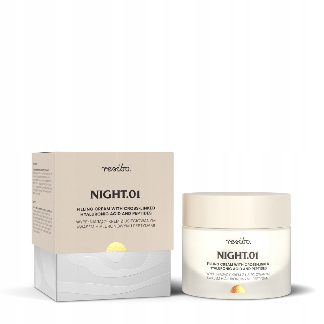 Resibo Night.01 Krém se síťovanou kyselinou hyaluronovou a peptidy 50 ml