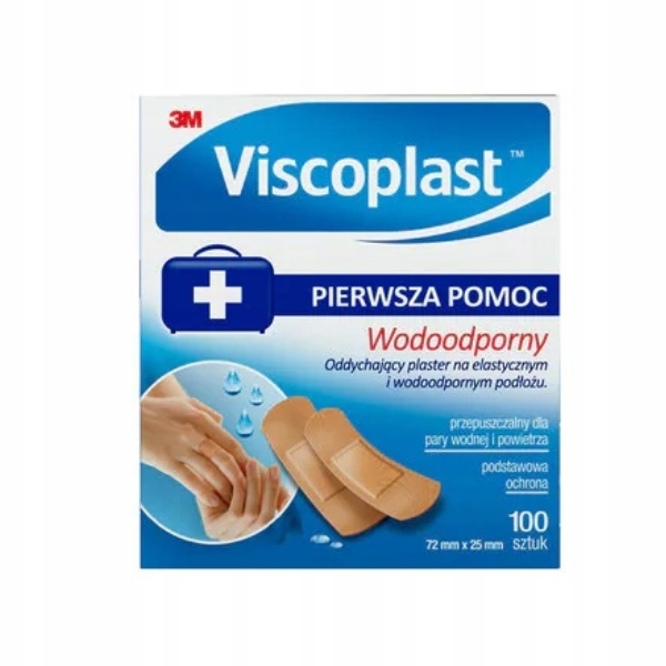 

Viscoplast plastry wodoodporne 72mm x 25mm 100szt