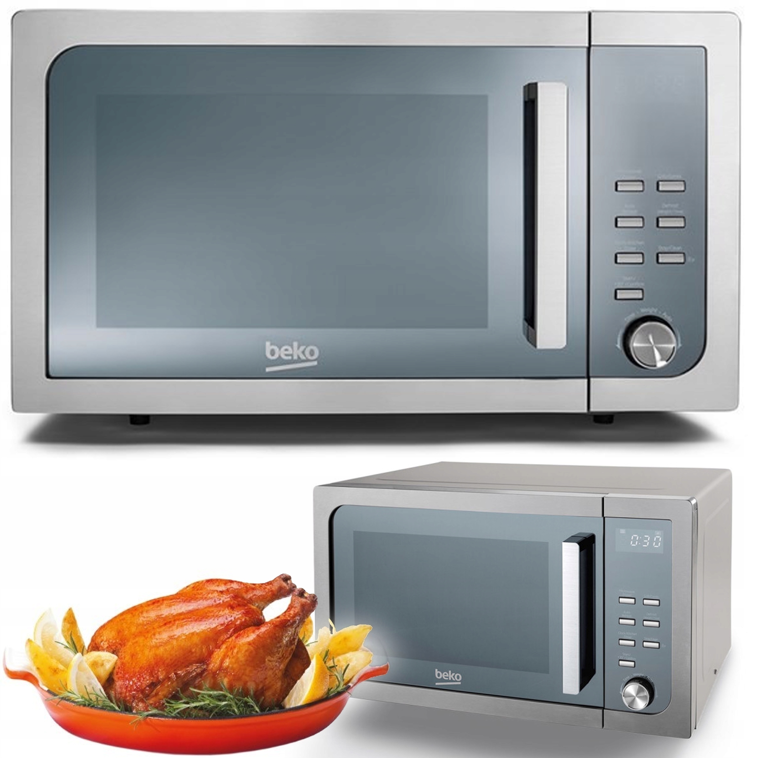 Beko MGF23210X Kuchenka mikrofalowa z grillem wolnostojąca