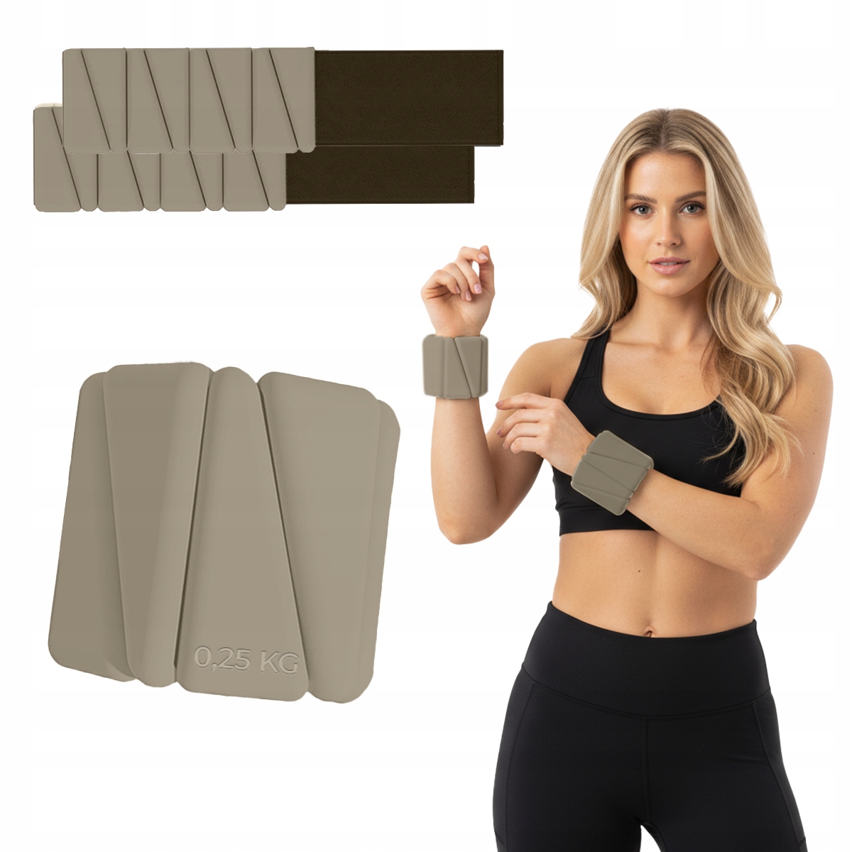 Obciążniki Na Kostki Ciężarki Na Ręce Nogi Do Ćwiczeń Regulowane 2x 0,25 Kg