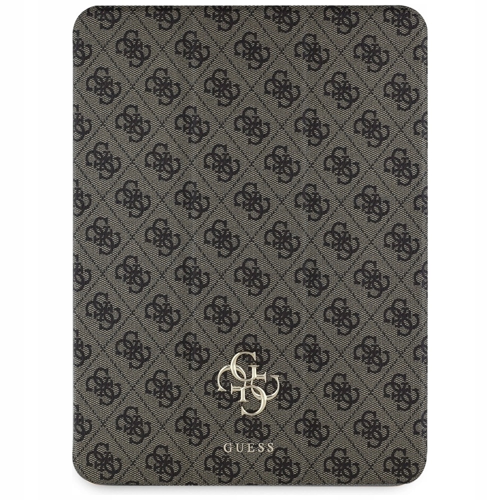 Pouzdro Guess Magnetic 4G Big Logo pro iPad Air 13" 2024 hnědé