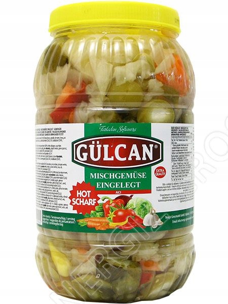 PIKLE WARZYWNE 3 KG GULCAN KARISIK TURLU TURSU