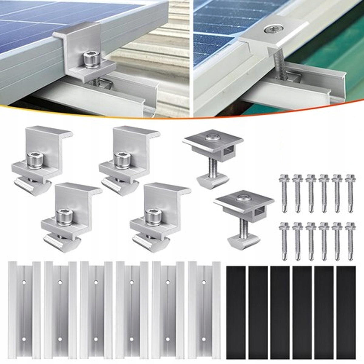 Uchwyty Mocujące Do Paneli Solarnych Uchwyt Kotwa Mocowanie Zacisk Spinka