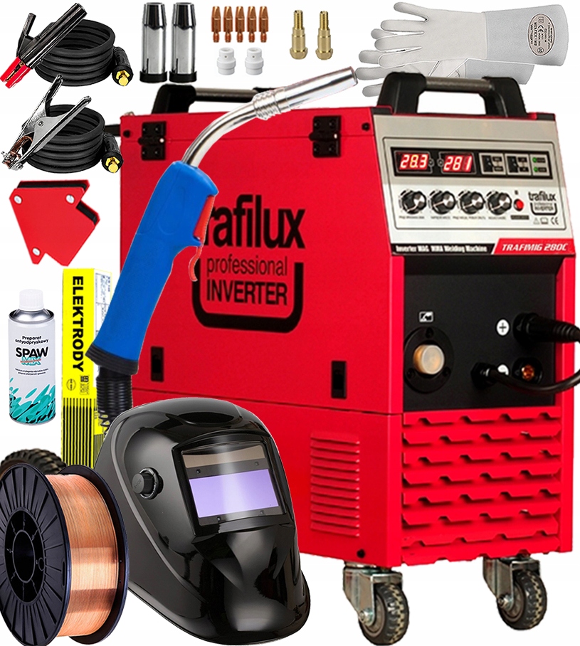 Synergická Invertorová Svářečka Poloautomat Trafilux Trafimig 280C 400V 4x4