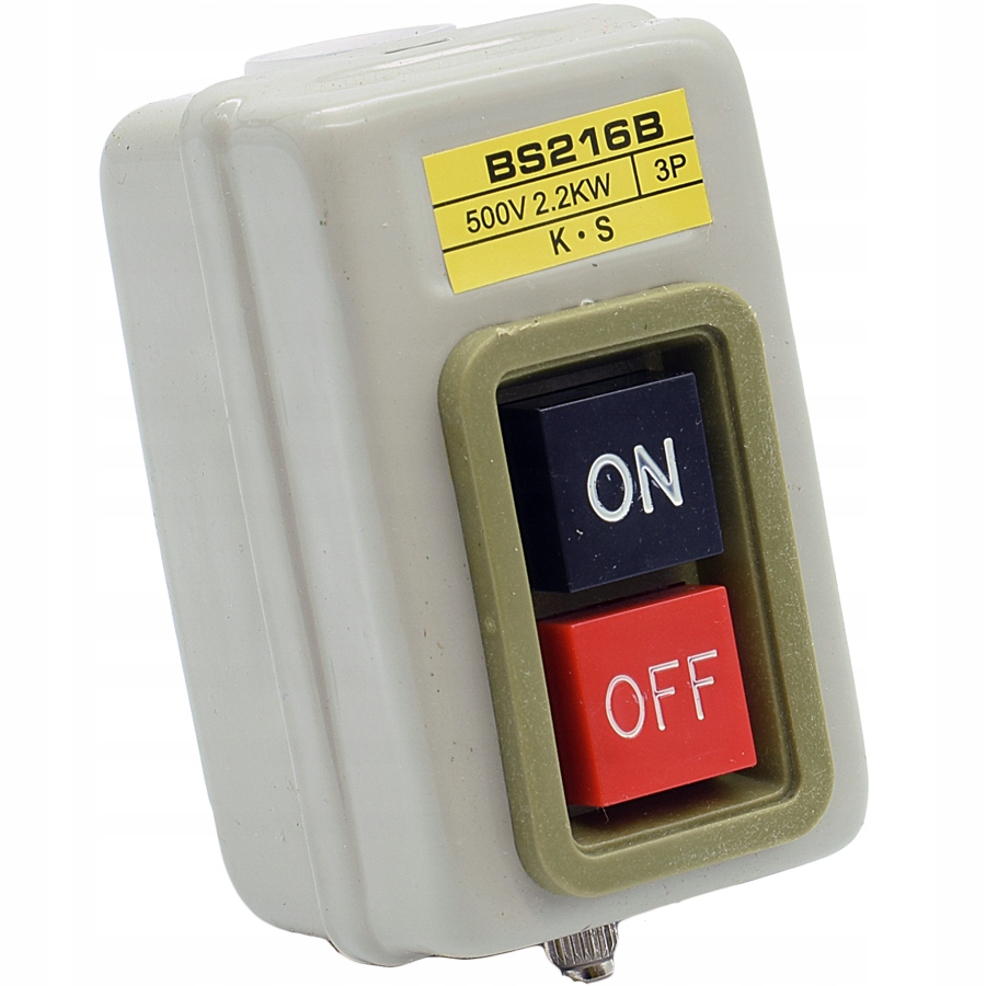 WŁĄCZNIK W OBUDOWIE 380V 10A BISTABILNY START STOP