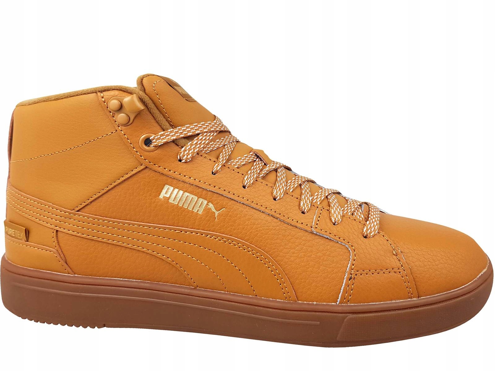 Puma Serve Pro MID Buty Trampki Wysokie Brązowe