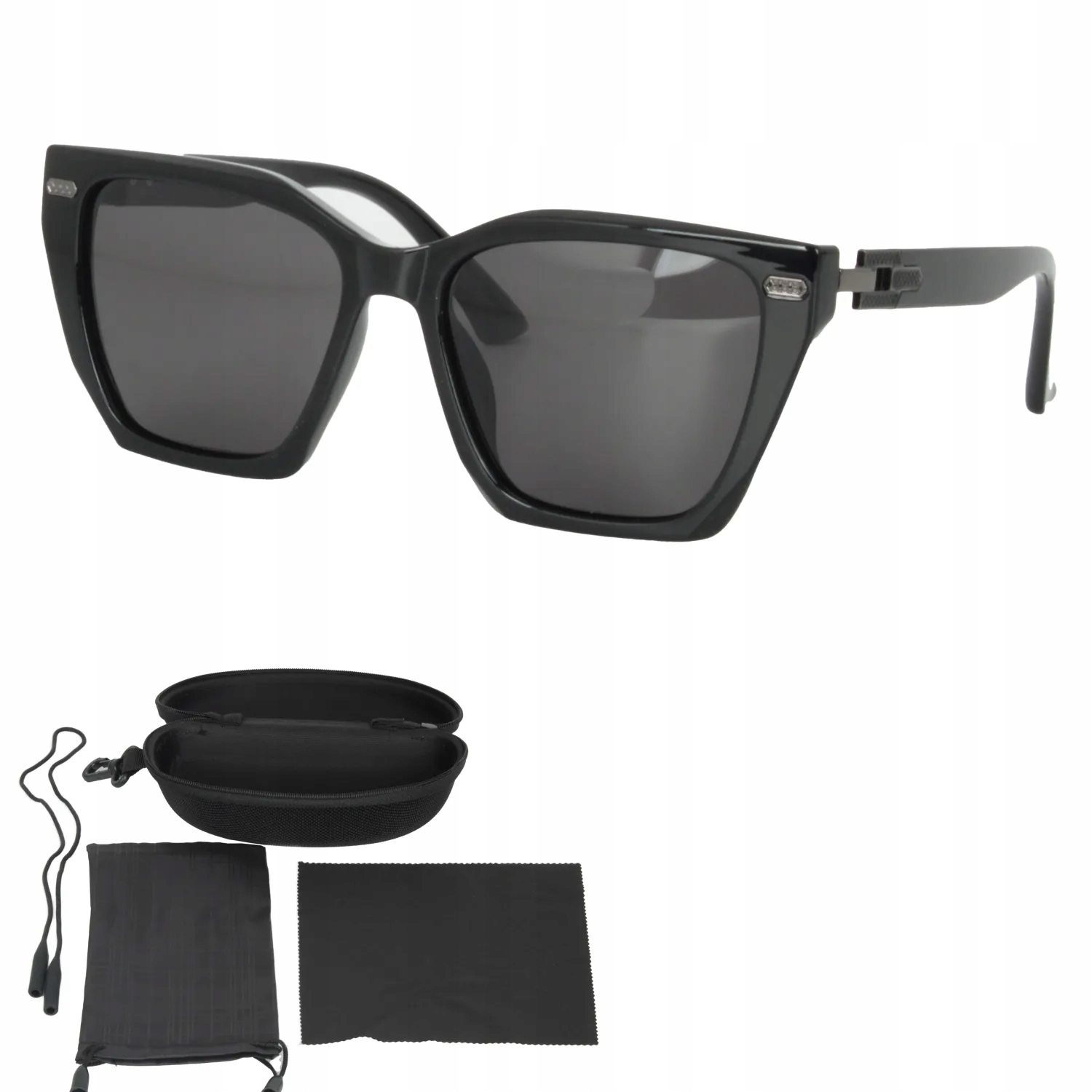 Polar Fashion PR9163C3 Černé polarizační sluneční brýle