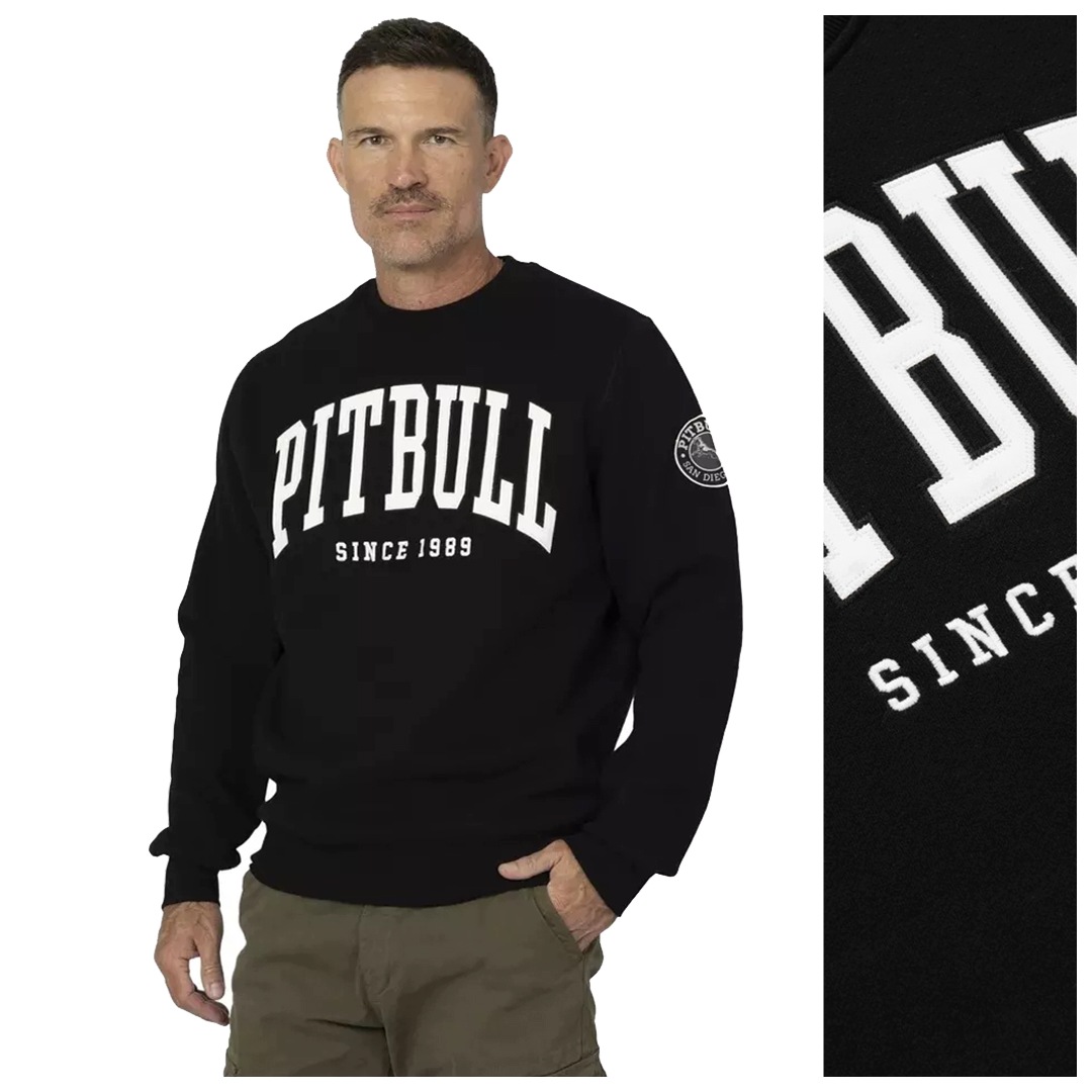 Pánská mikina Pit Bull Logo „Norton“ černá vel. XL