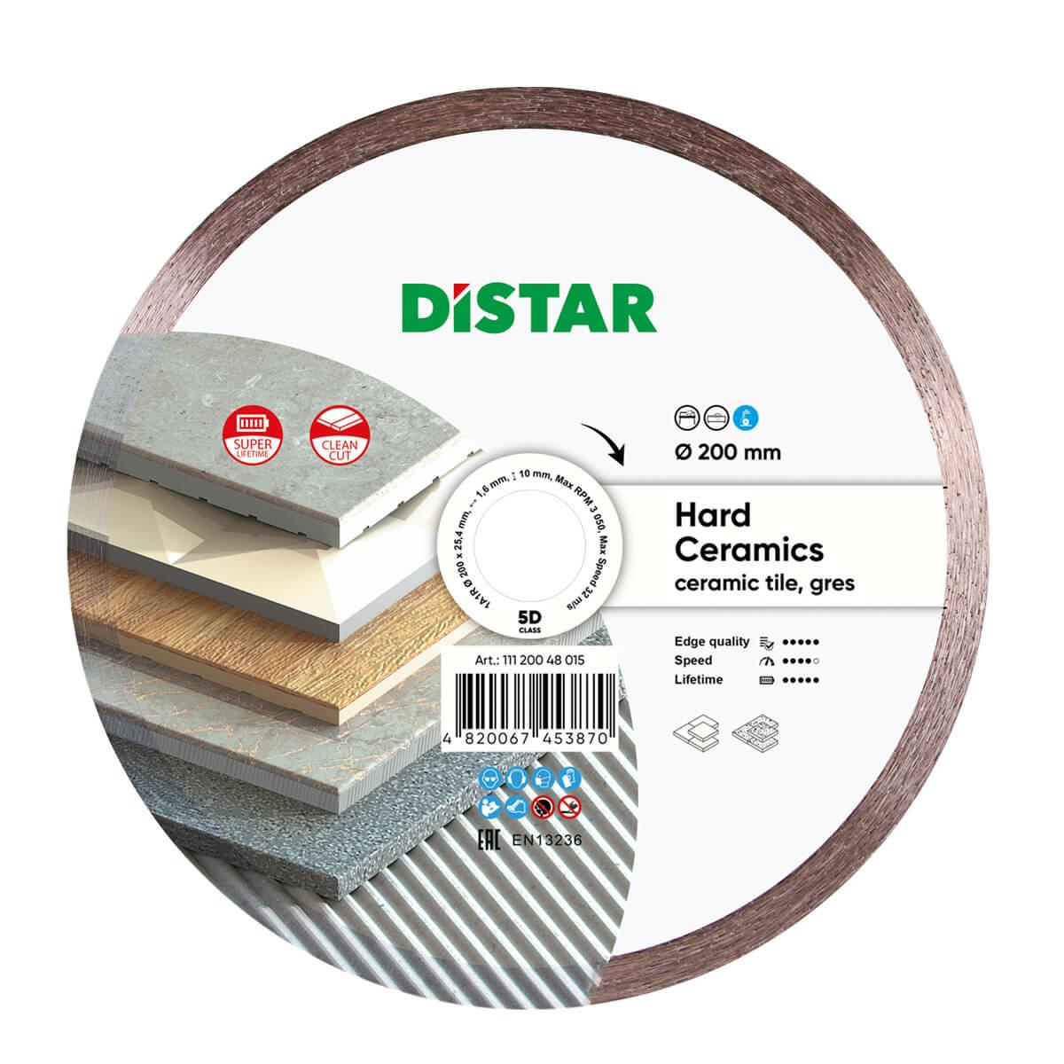 Distar Diamantový Kotouč Hard Ceramics 200 x 1,6 x 10 x 25,4