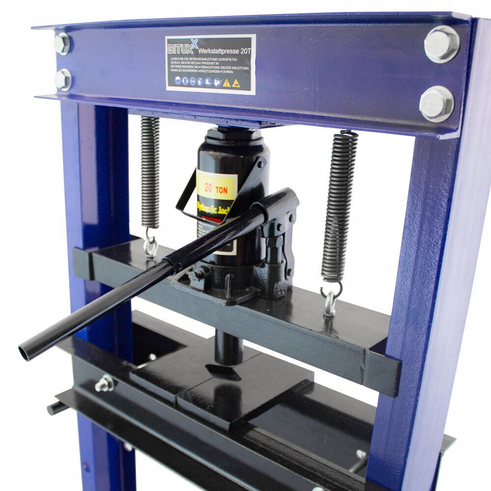 HYDRAULICZNA PRASA WARSZTATOWA 20-TONOWA PRASA TRZPIENIOWA RAMOWA BITUXX Marka Bituxx