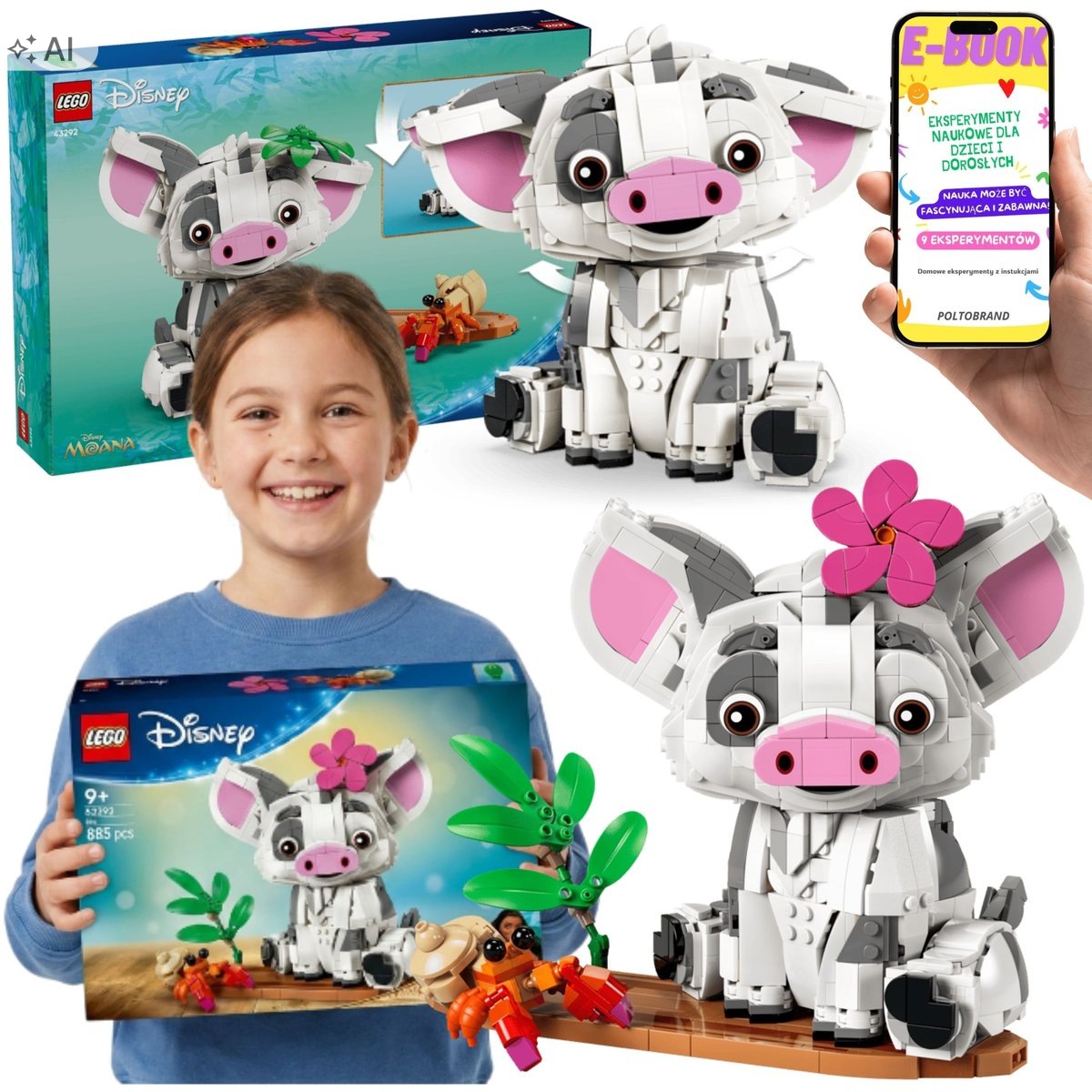 Lego Kolekcjonerski Disney Vaiana Pua Świnka Dla Dorosłych Ebook