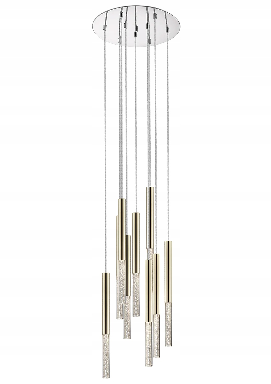 Zuma Line Závesná lampa One 9xLED 5W Zlato Kryštály IP20