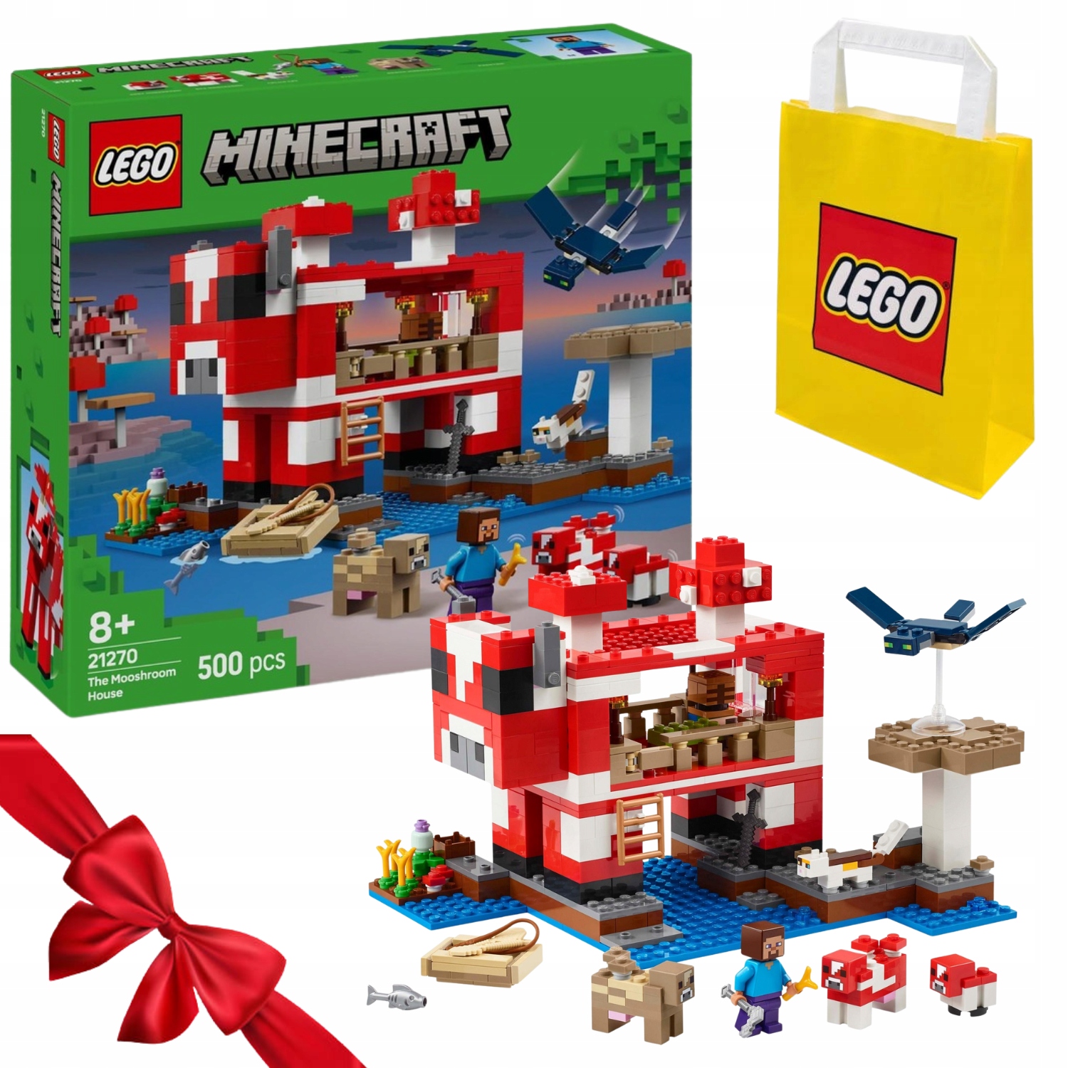 Zestaw Klocków Lego Minecraft 21270 Domek Dla Ptaków Wron Na Święta