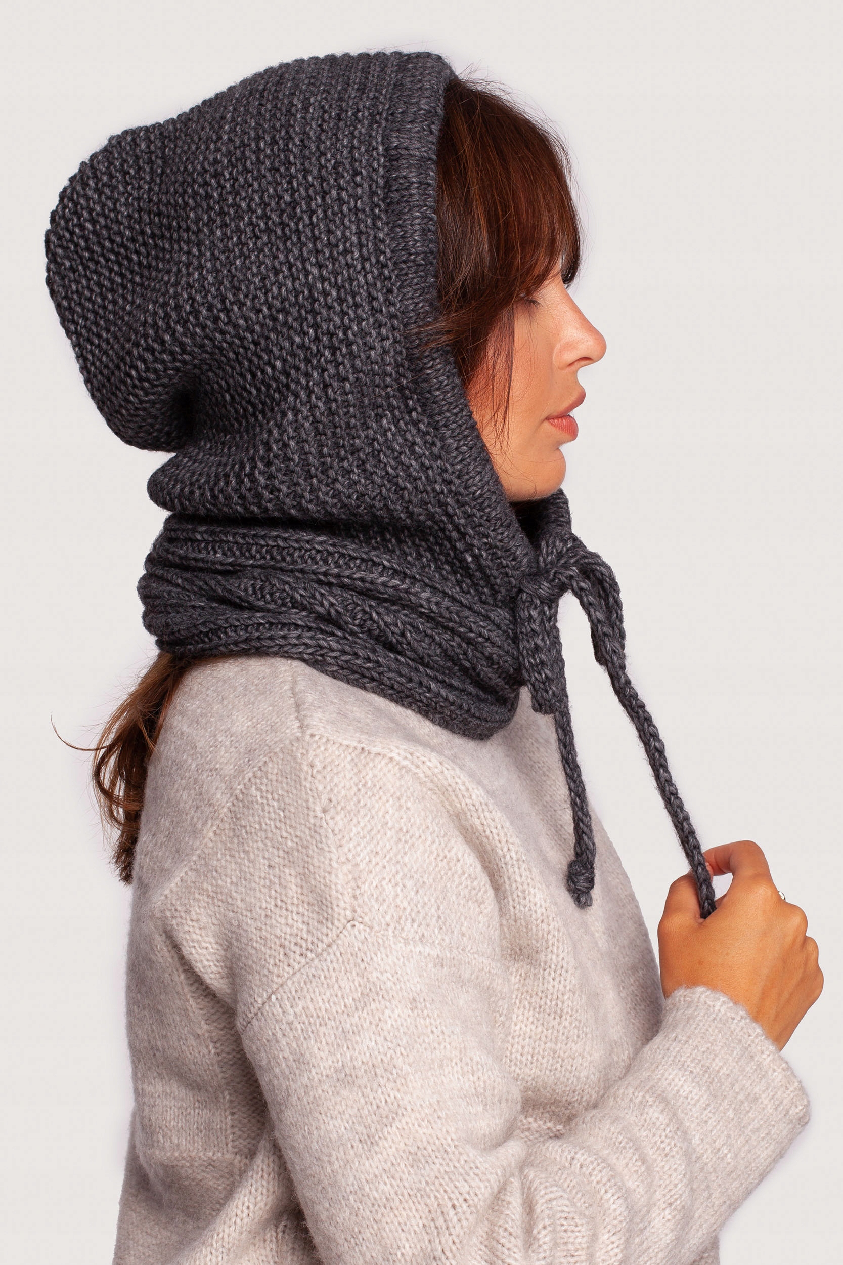 DAMSKA CIEPŁA KOBIECA KOMINIARKA GRAFITOWA Marka inna