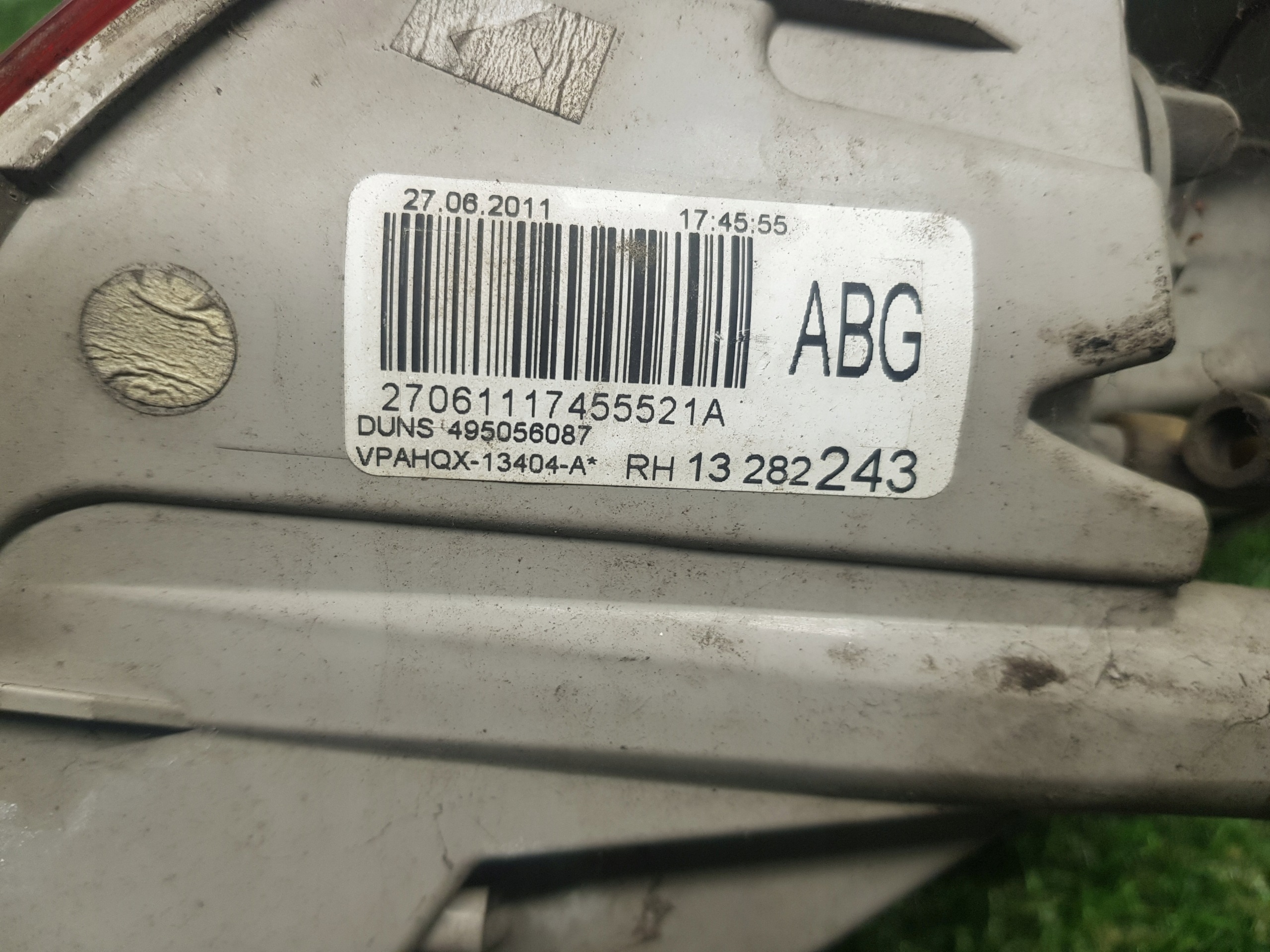 light right rear OPEL ASTRA J 13282243