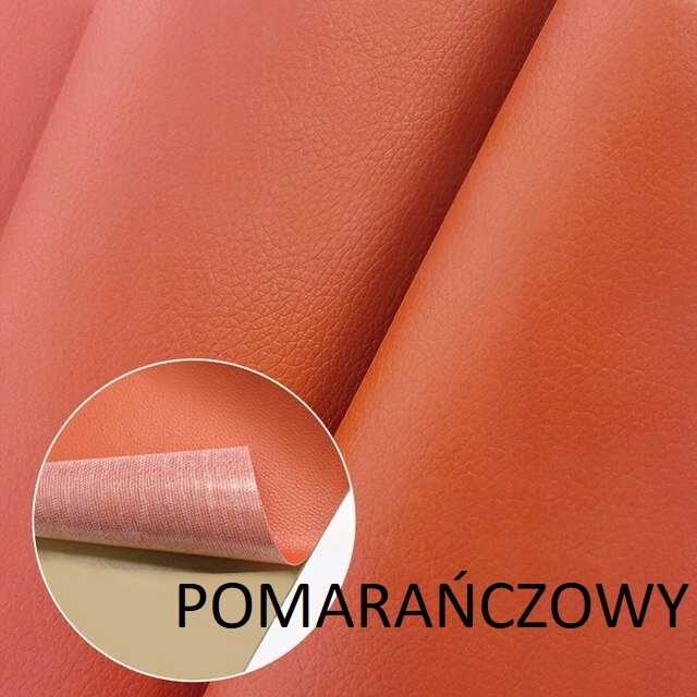 Samolepicí Záplata Kůže Záplata Oranžová 100X50CM
