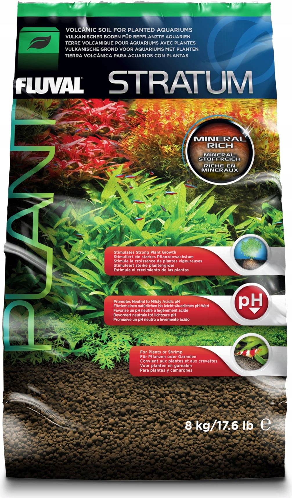 2x Substrát pro akvárium Fluval Plant and Shrimp Stratum