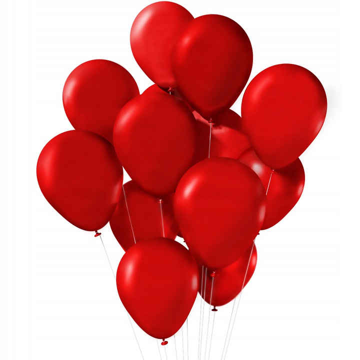 

Balony czerwone matowe red ślub wesele 50 szt