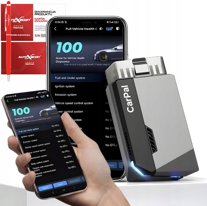 Diagnostický Tester Topdon CarPal+OBD2 Všechny Systémy Funkce Servis Pl