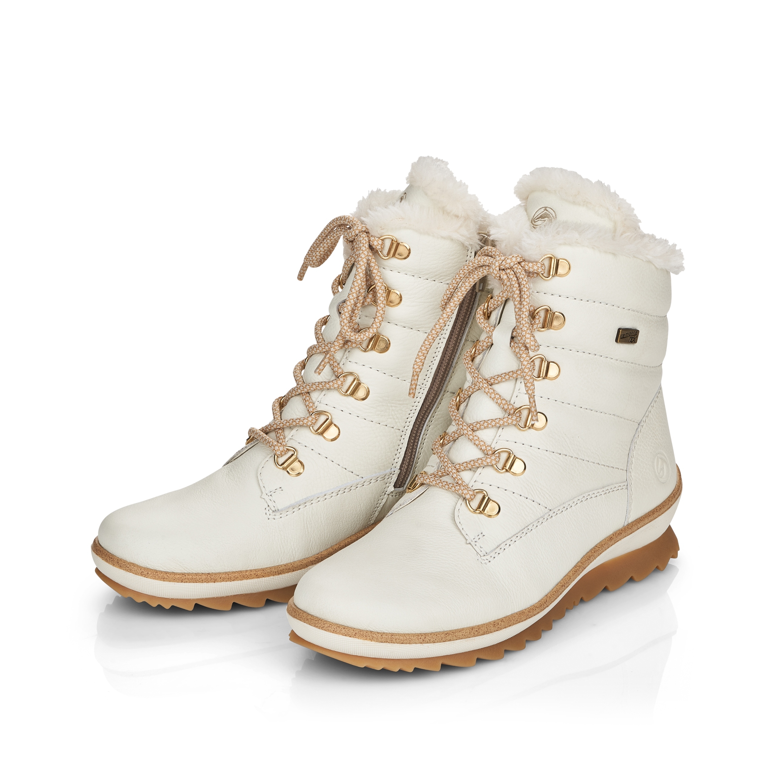 Buty damskie Zimowe Ocieplane Śniegowce Skórzane Rieker Remonte Botki 38 Kolor beżowy