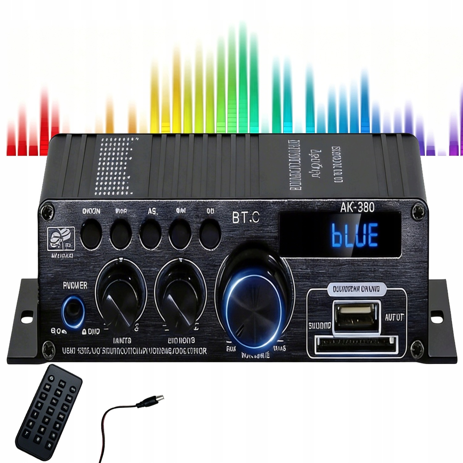 Wzmacniacz Bluetooth Hifi Stereo, 2-KANAŁOWY Wzmacniacz Audio Cyfrowy