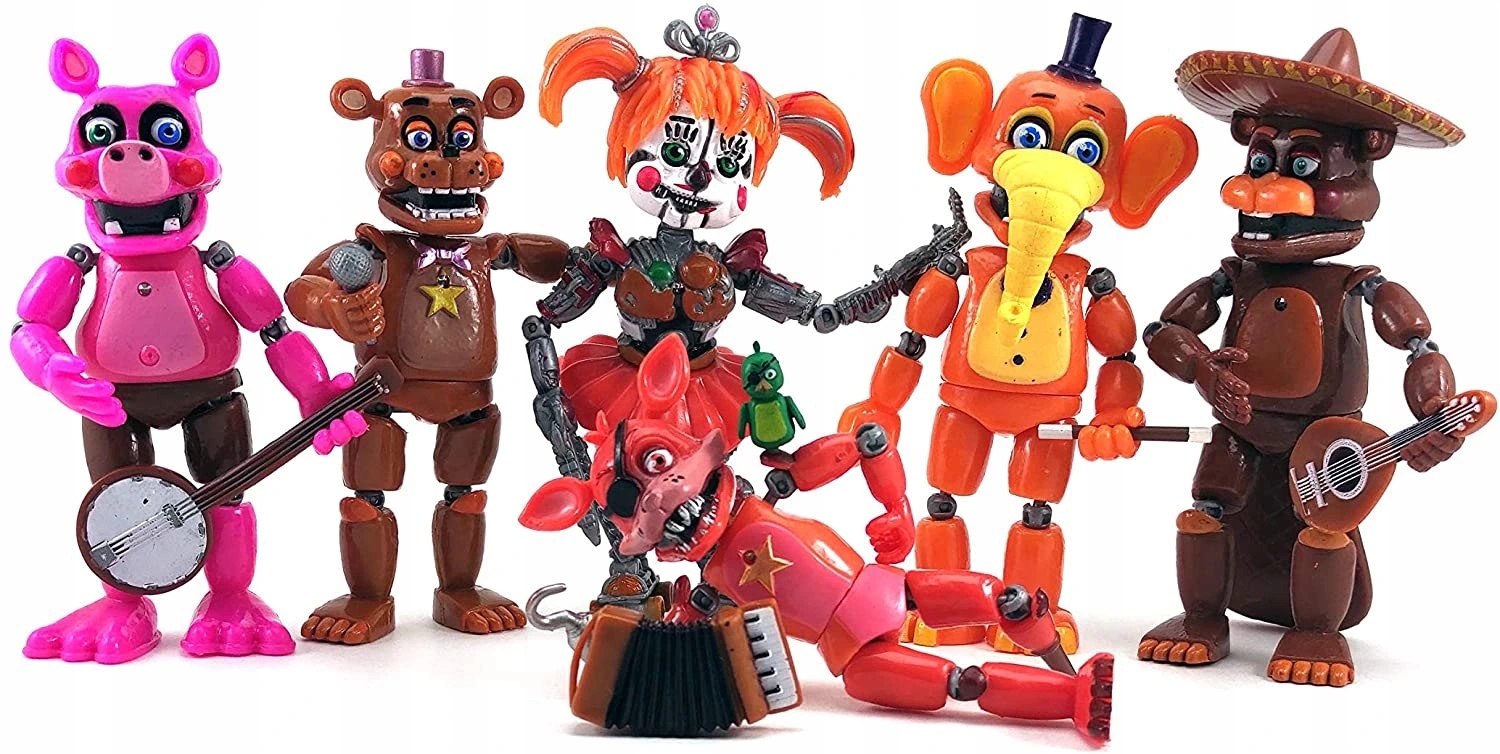 6 ks PÄŤ NOCÍ VO FREDDY'S FNAF POSTAVA SET Kód výrobcu Figúrky