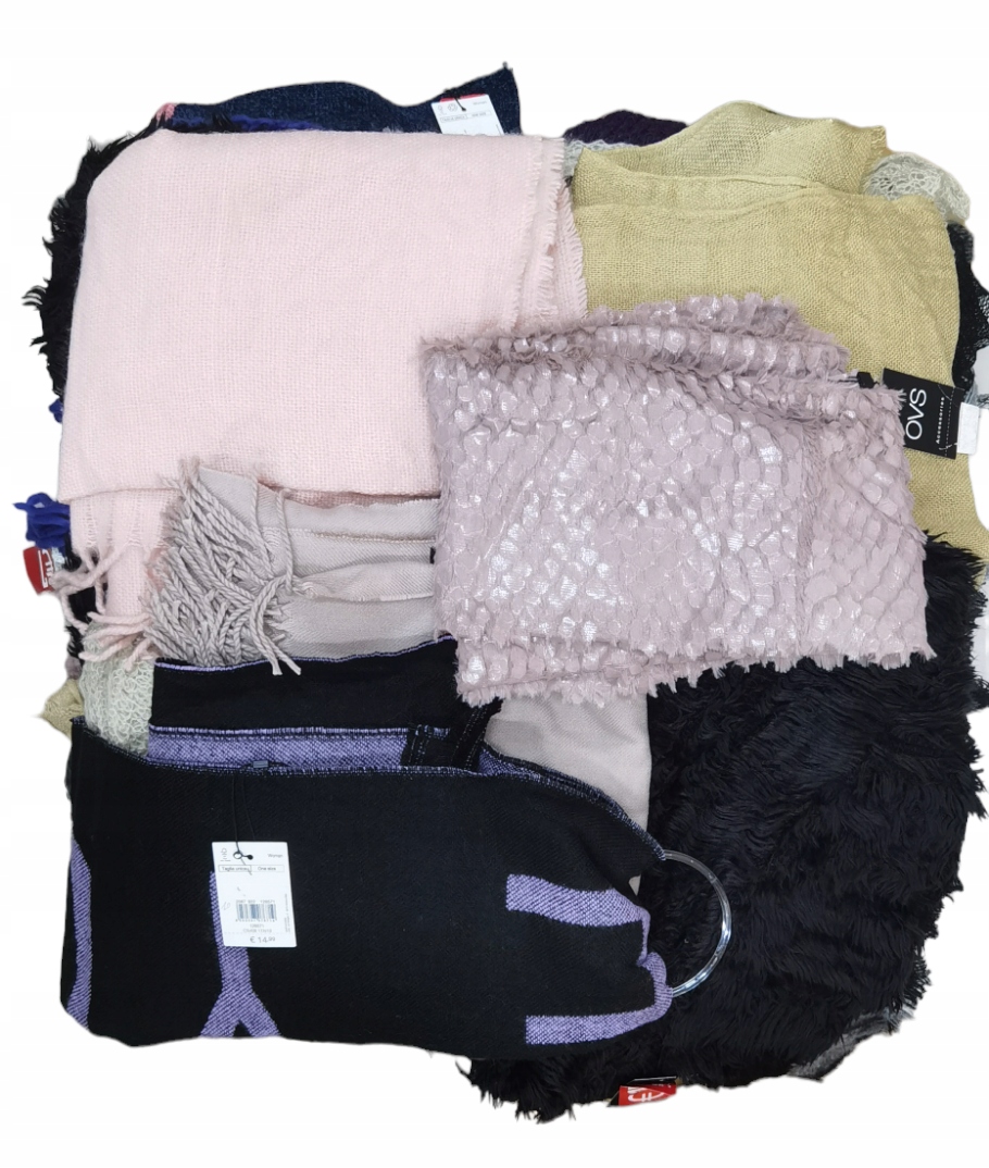 OVS HURT AKCESORIA MODOWE - SZALIKI KARTON 50 SZT NOWE Z METKĄ Marka OVS