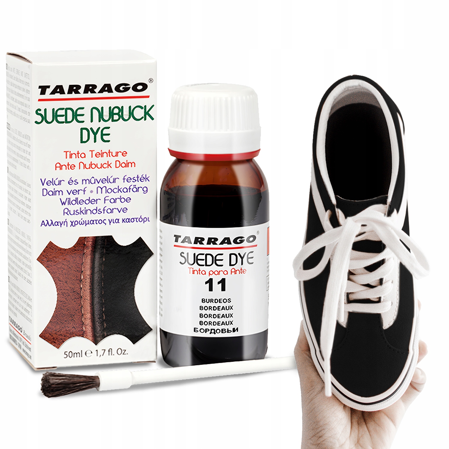 

Barwnik Farba Do Skóry Zamszu Nubuku Czarny 50 ml