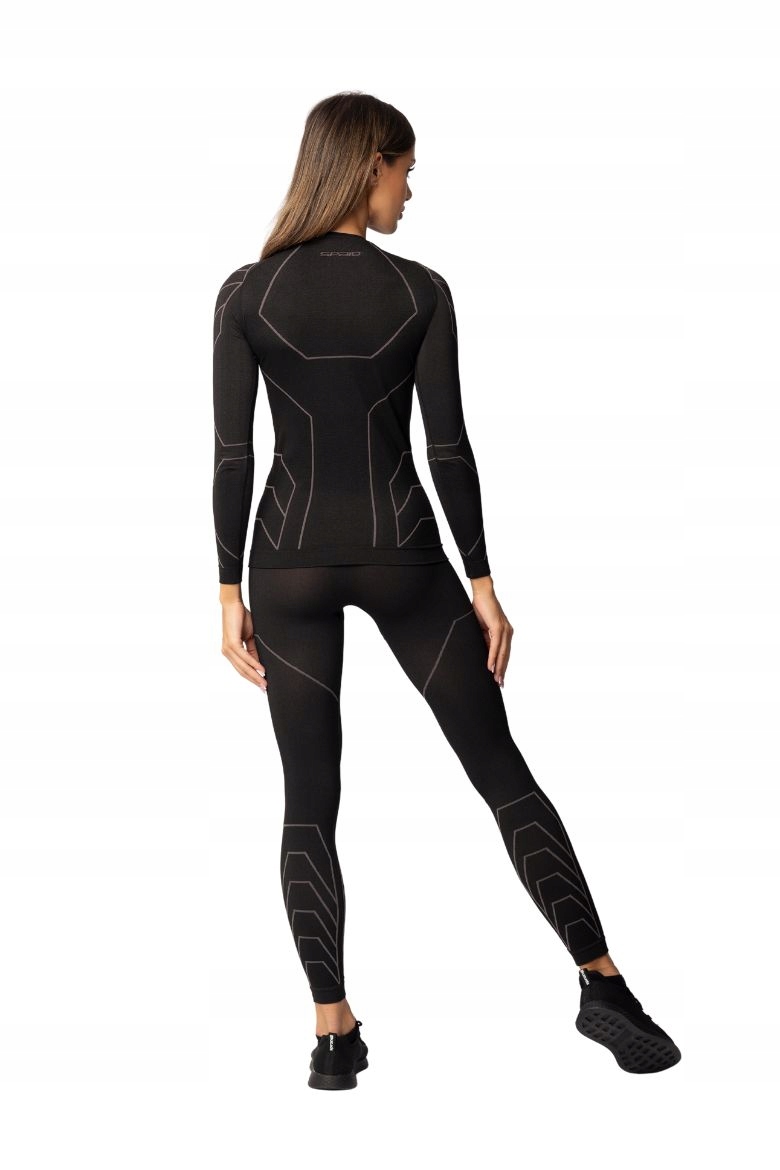 Koszulka termoaktywna długi rękaw SPAIO Rapid motocykl damska czarna L Model Rapid