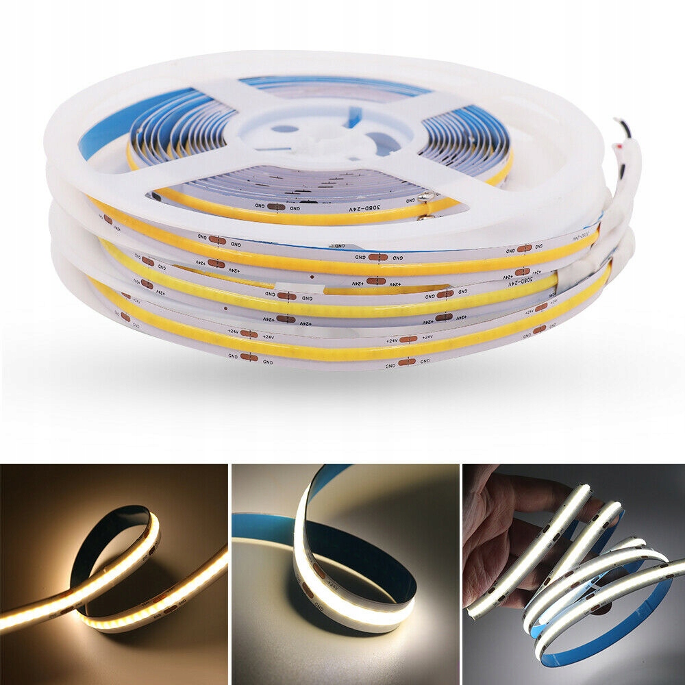 Taśma LED PRO COB 10W WODOODPORNA IP66 3000K BC WW Marka inna