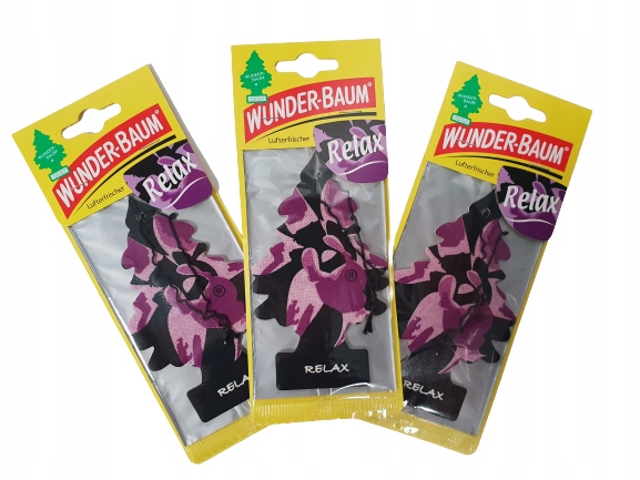 WUNDER BAUM CHOINKA ZAPACH DO AUTA 3X RELAX