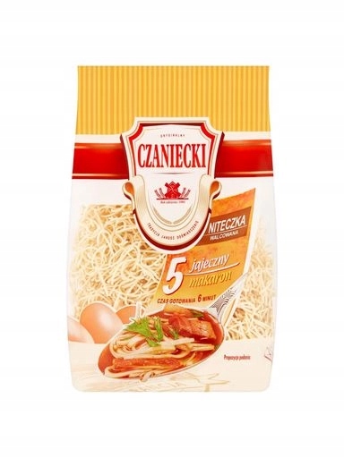 13X Czaniecki Těstoviny 5 vaječná válcovaná nitka 250 g