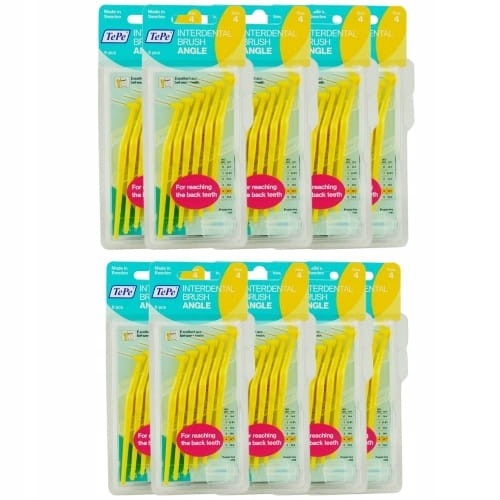 10x Tepe Angle Szczoteczki Międzyzębowe Żółte 6 szt
