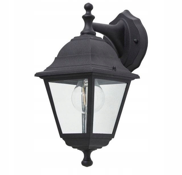 Zahradní lampa Argonne nástěnná černá E27 60W IP44