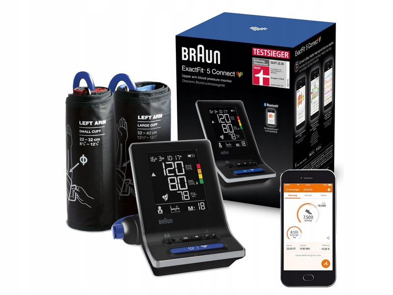 Ciśnieniomierz Braun ExactFit 5 Connect BUA6350 Czarny