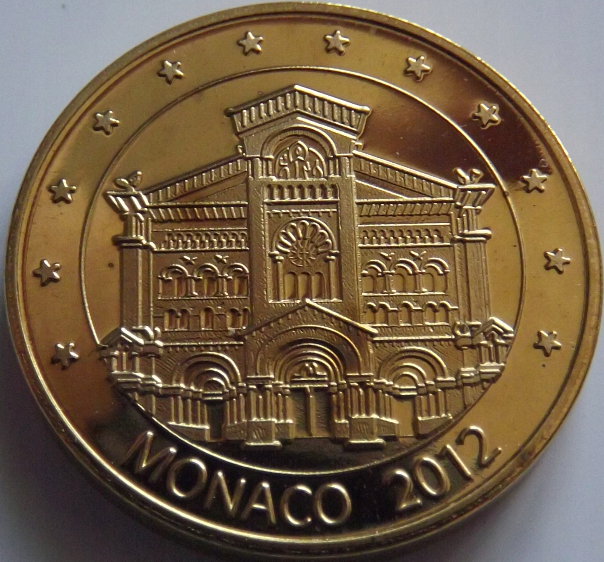 Monako 20 eurocent 2012 Próba SPECIMEN st. UNC