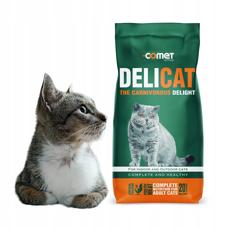 Delicat для взрослых кошек 20 кг