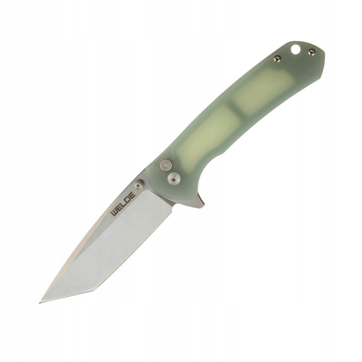 Nůž Welde D2F64 Tanto Ocel D2 Jadeitový Plunge Lock Denní