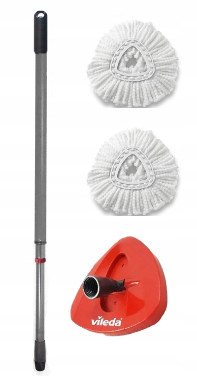 Levně Mop Vileda je originální kompletní tyč s trojúhelníkem a 2 originálními vložkami