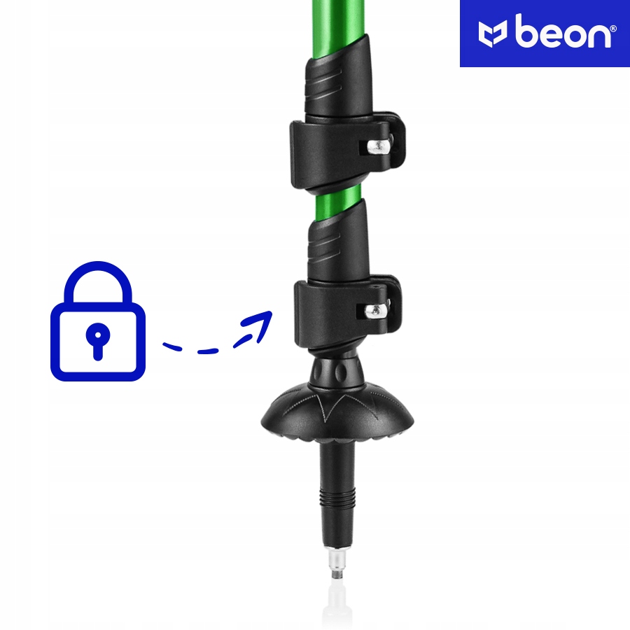 KIJKI TREKKINGOWE TELESKOPOWE DO NORDIC WALKING REGULOWANE W GÓRY BEON Model Smart