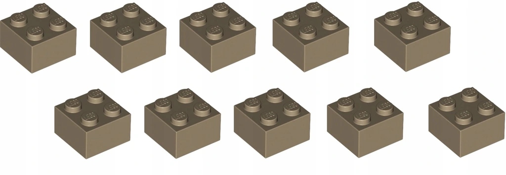 

Lego Belka 2x2 ciemny piaskowy d tan 3003 - 10szt
