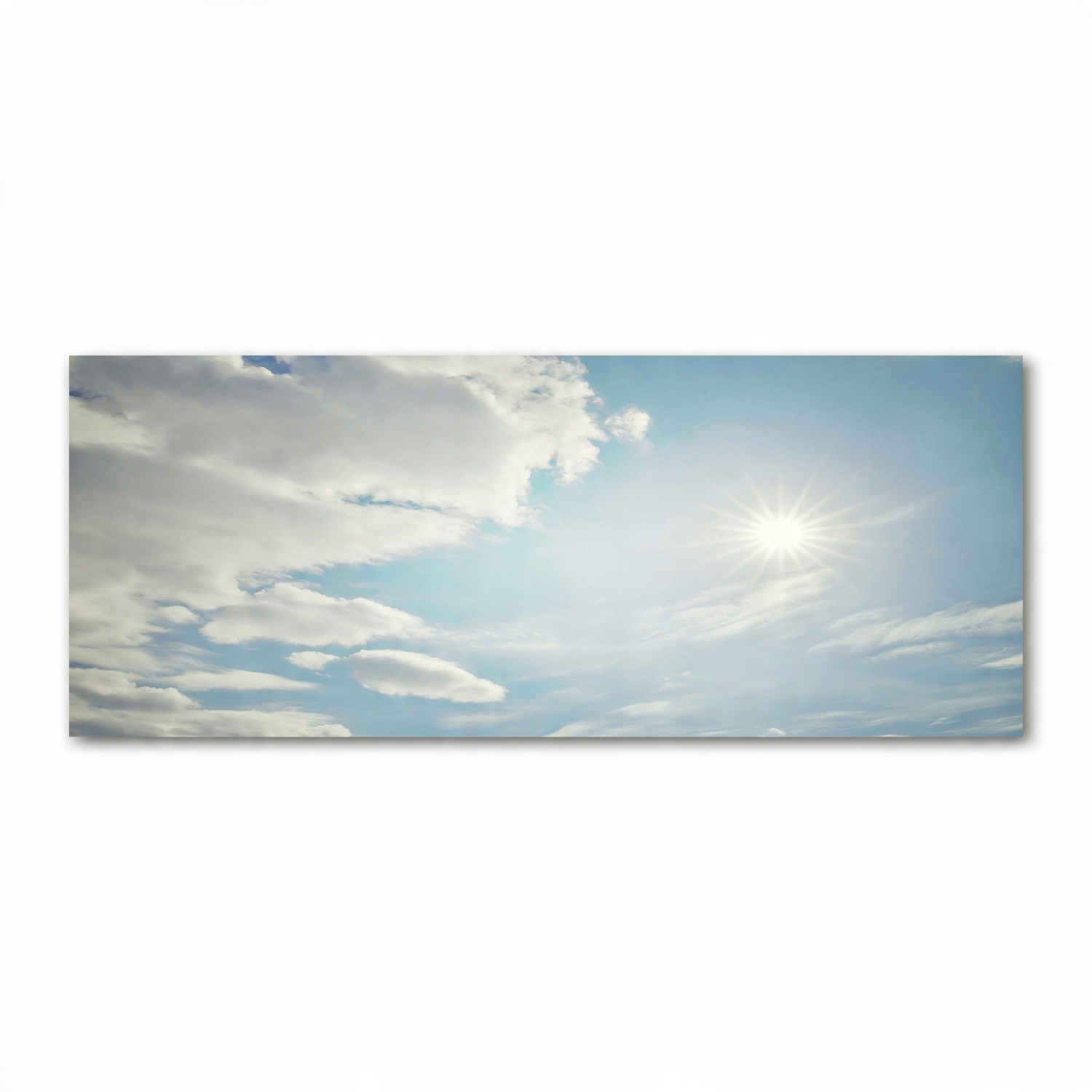 

Foto obraz szkło akryl Chmury na niebie 125x50 cm