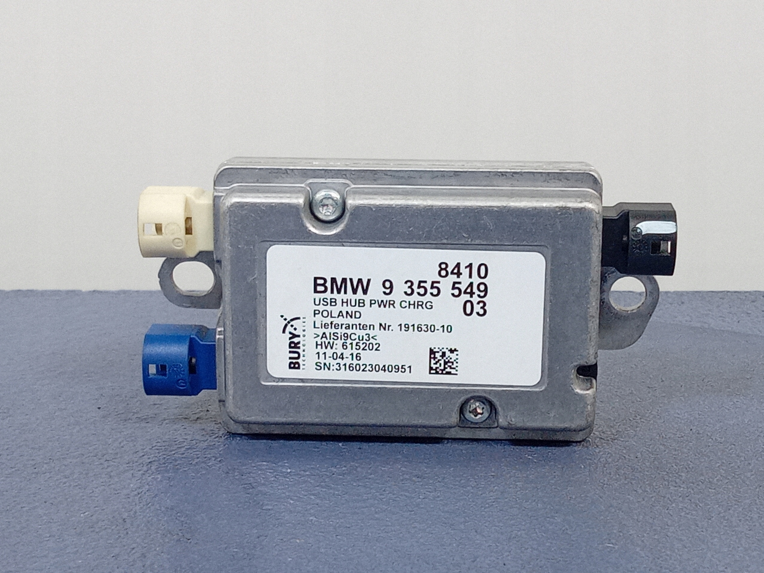 ORIGINALE BMW 7er g11 g12 HUB USB 9355549 