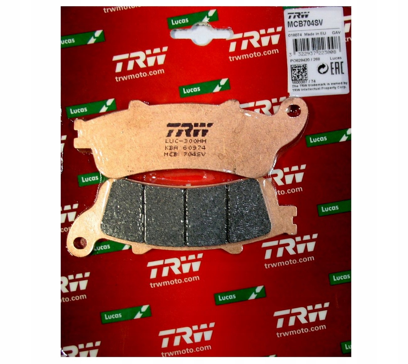 PRZEDNIE KLOCKI HAMULCOWE HONDA GL 1800 GOLDWING