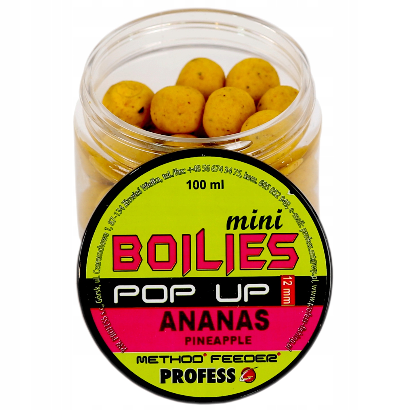 Kulki Pop Up 12mm Profess Ananas