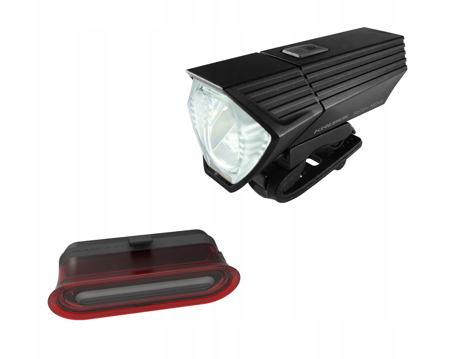 Sada Osvětlení Pro Jízdu Na Kole Kross Move Set 360lm Led Akumulátor Usb Sada