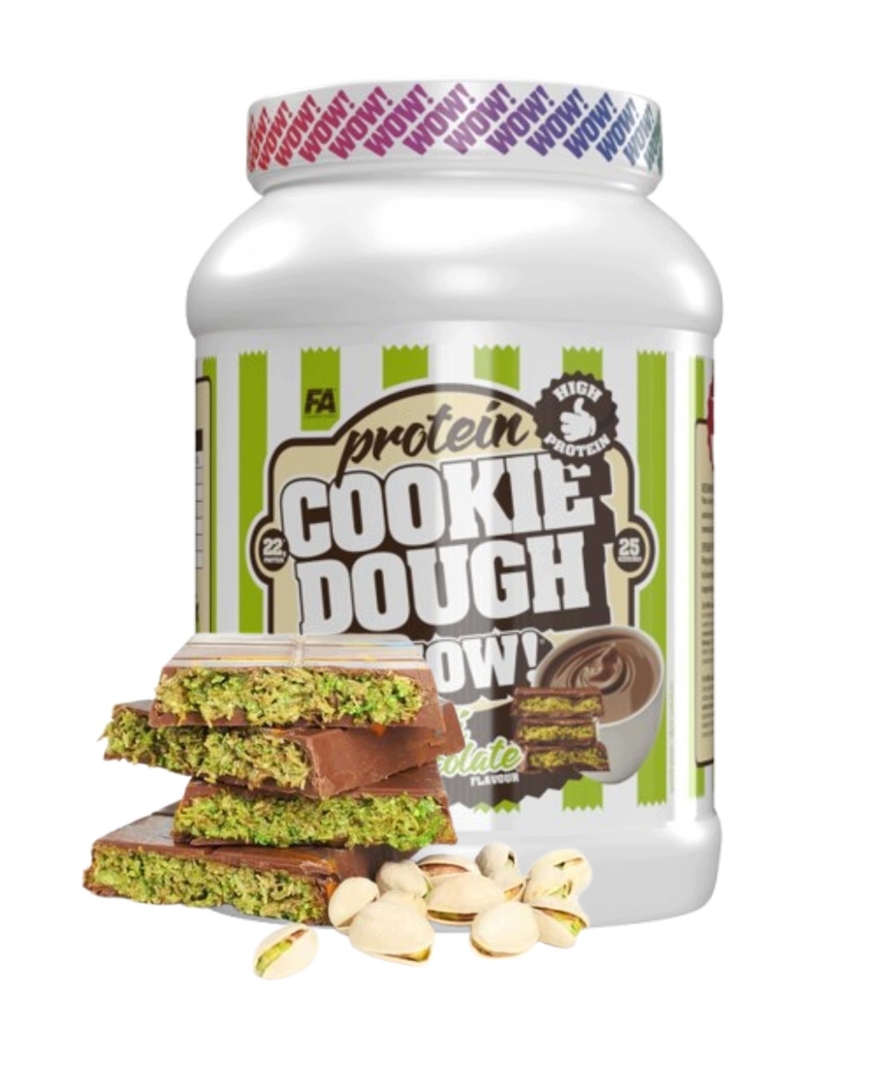 Fa Wellness Line Wow! Cookie Dough 1000 g Dubai Chocolate Proteinové jídlo